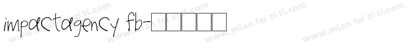 impactagency fb字体转换